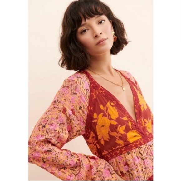 FREE PEOPLE TILDA WRAP DRESS - Picture 3 of 4